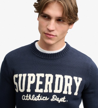 Superdry Navy Blue Appliqué Sweater