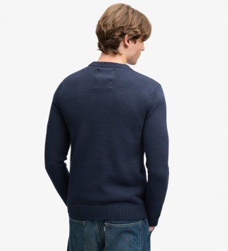 Superdry Navy Blue Appliqué Sweater