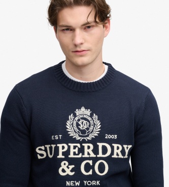 Superdry Jersey Appliqué marinho