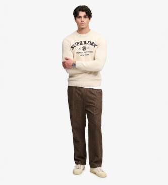 Superdry Beige Applique Jersey