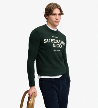 Superdry Camisola Applique verde