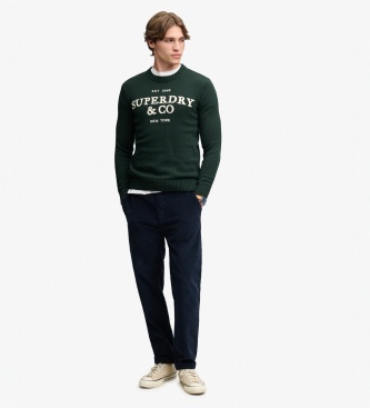 Superdry Camisola Applique verde