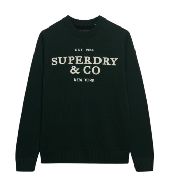 Superdry Camisola Applique verde