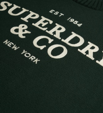Superdry Camisola Applique verde
