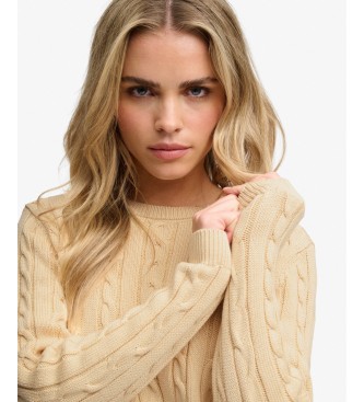 Superdry Jersey Essentials Cable beige
