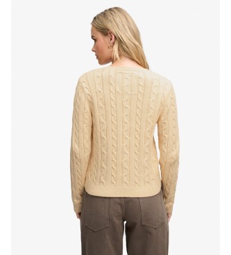 Superdry Jersey Essentials Cable beige