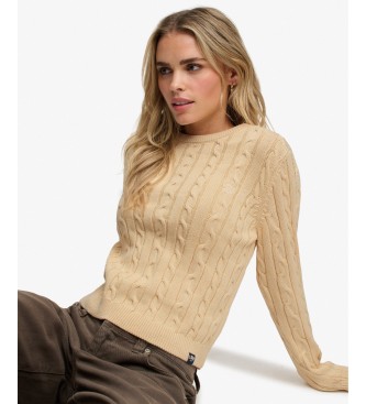 Superdry Jersey Essentials Cable beige
