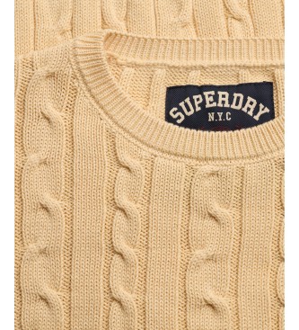 Superdry Jersey Essentials Cable beige