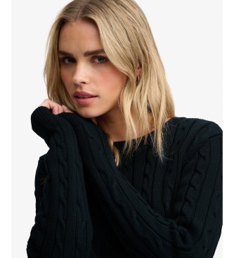 Superdry Jersey Essentials Cable marino oscuro