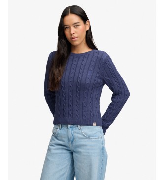 Superdry Jersey Essentials Cable marino