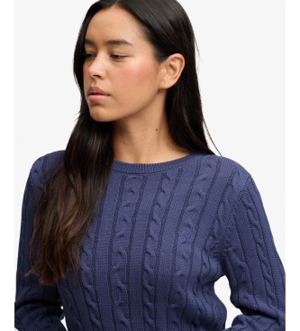 Superdry Jersey Essentials Cable marino