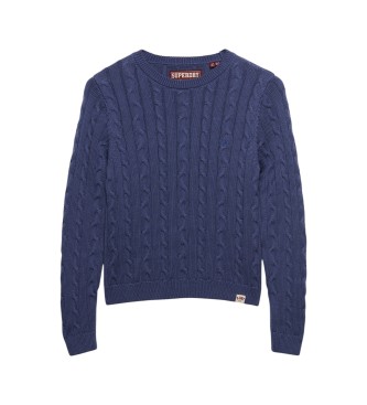 Superdry Jersey Essentials Cable marino