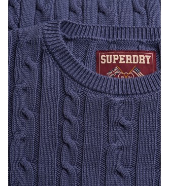 Superdry Jersey Essentials Cable marino