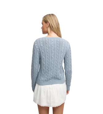 Superdry Jersey Essentials Cable azul