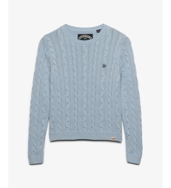 Superdry Jersey Essentials Cable azul