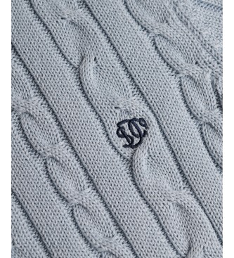 Superdry Jersey Essentials Cable azul