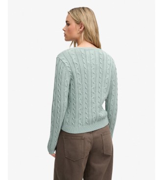 Superdry Jersey Essentials Cable verde