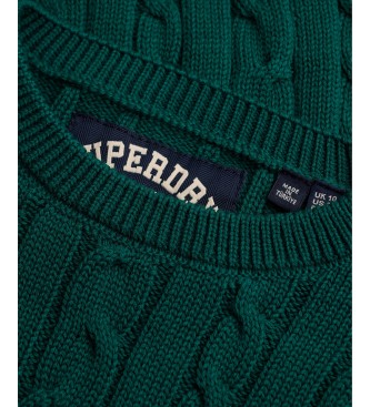 Superdry Jersey Essentials Cable verde