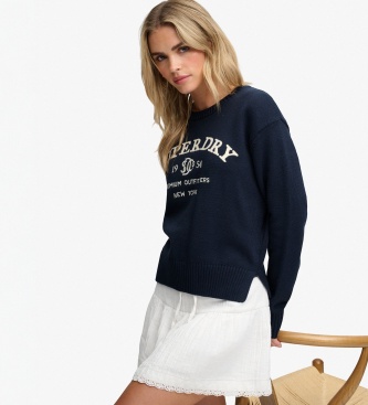 Superdry Jersey Heritage Marine-Pullover