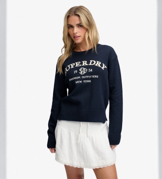 Superdry Jersey Heritage Marine-Pullover