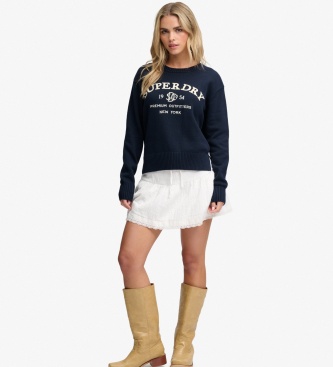 Superdry Jersey Heritage Marine-Pullover