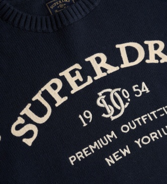 Superdry Jersey Heritage Marine-Pullover