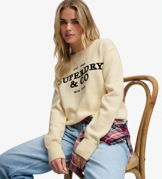 Superdry Maglione color beige Heritage