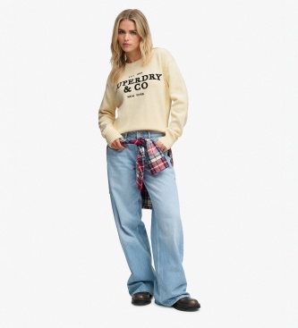 Superdry Maglione color beige Heritage