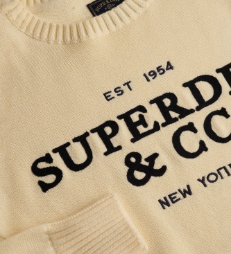 Superdry Maglione color beige Heritage