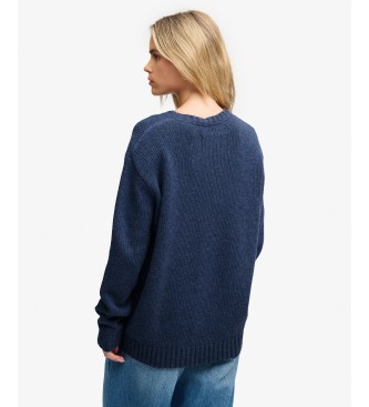 Superdry Jersey Heritage Intarsia marine