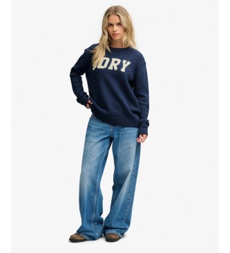 Superdry Jersey Heritage Intarsia marine