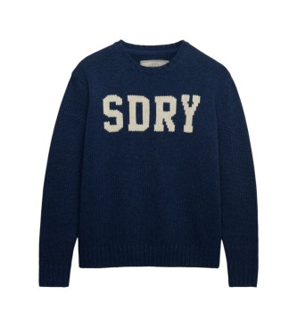 Superdry Jersey Heritage Intarsia marine
