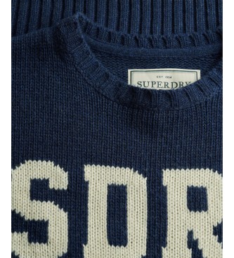 Superdry Jersey Heritage Intarsia marine