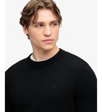 Superdry Black Preppy Sweater