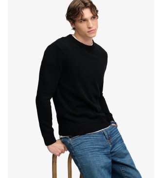 Superdry Black Preppy Sweater