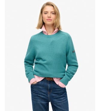Superdry Pull ample turquoise