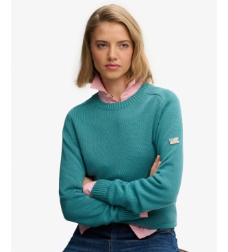 Superdry Pull ample turquoise