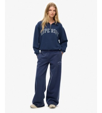 Superdry Pantalón Jogger Athletic Flare marino