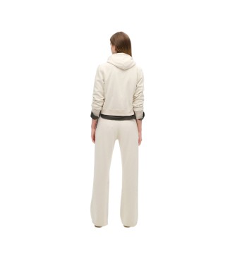 Superdry Athletic Low Rise Flare Jogger-Hose cremeweiß