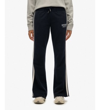 Superdry Jogger-Hose Athletic Stripe Flare Marine
