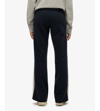 Superdry Jogger-Hose Athletic Stripe Flare Marine