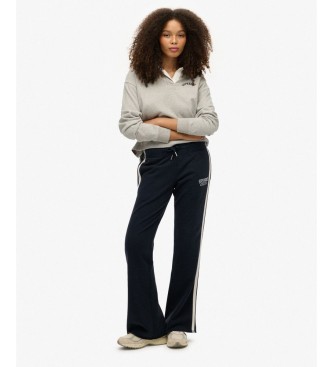 Superdry Jogger-Hose Athletic Stripe Flare Marine