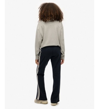 Superdry Jogger-Hose Athletic Stripe Flare Marine