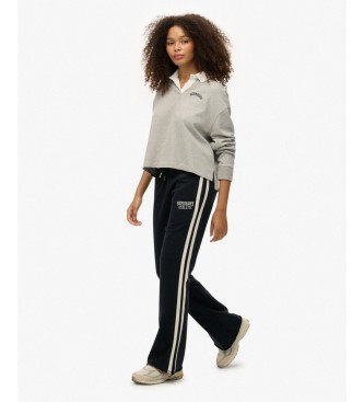 Superdry Jogger-Hose Athletic Stripe Flare Marine