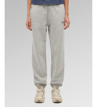 Superdry Pantalone Jogger Essential Logo Cuff grigio