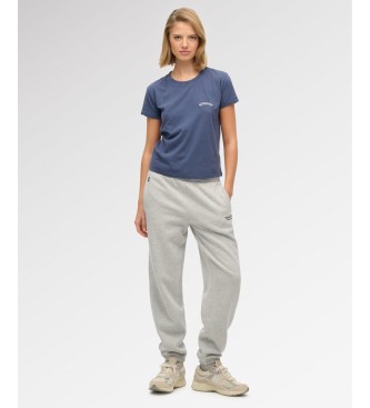 Superdry Pantalone Jogger Essential Logo Cuff grigio
