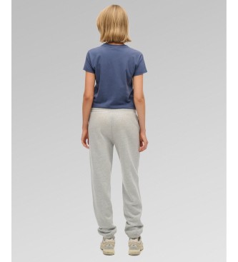Superdry Pantalone Jogger Essential Logo Cuff grigio