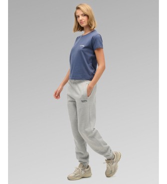 Superdry Pantalone Jogger Essential Logo Cuff grigio
