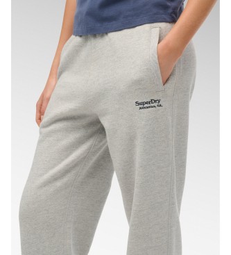 Superdry Pantalone Jogger Essential Logo Cuff grigio