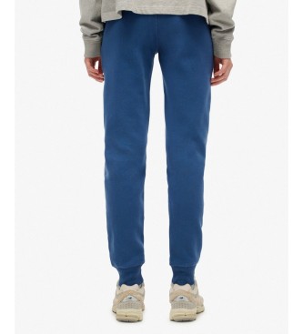 Superdry Pantalón Jogger Premium Script Entry azul
